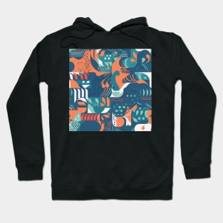 Square Colorful Mind - Abstract Mindset Seamless Pattern Hoodie